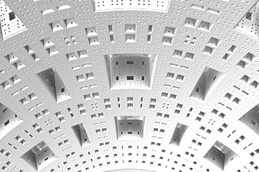 Mönster som bildar en komplex struktur.